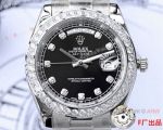 Copy Rolex Day Date Presidential 40mm Watch Black Diamond